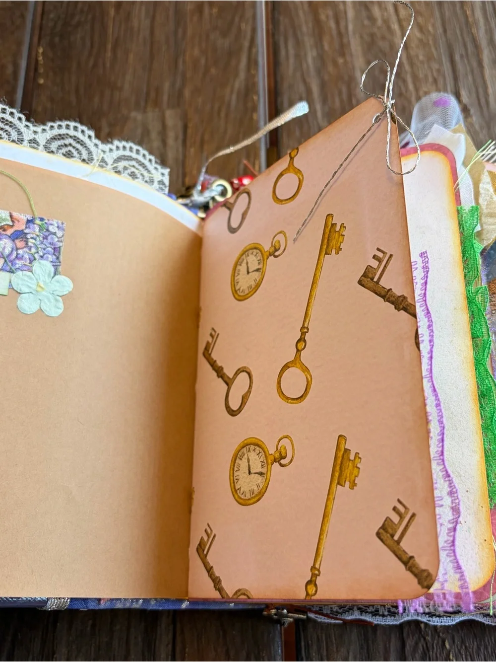 Fairy Woodland Magic Junk Journal HC Mystery Of Unicorns Decorated 3 Signatures